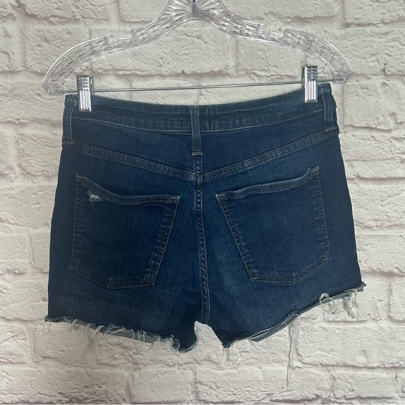 Universal Thread High Rise Midi Midi De Tiro Alto Distressed Jean Shorts - Picture 5 of 12